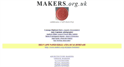 Desktop Screenshot of makers.org.uk